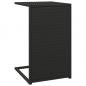 Preview: C-Tisch Schwarz 40x35x60 cm Poly Rattan