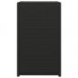 Preview: C-Tisch Schwarz 40x35x60 cm Poly Rattan