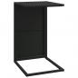 Preview: C-Tisch Schwarz 40x35x60 cm Poly Rattan