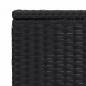 Preview: C-Tisch Schwarz 40x35x60 cm Poly Rattan
