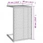 Preview: C-Tisch Schwarz 40x35x60 cm Poly Rattan