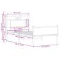 Preview: Bettgestell ohne Matratze Sonoma-Eiche 90x190 cm Holzwerkstoff