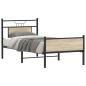 Preview: ARDEBO.de - Bettgestell ohne Matratze Sonoma-Eiche 75x190 cm Holzwerkstoff