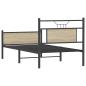 Preview: Bettgestell ohne Matratze Sonoma-Eiche 75x190 cm Holzwerkstoff