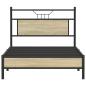 Preview: Bettgestell ohne Matratze Sonoma-Eiche 100x200 cm Holzwerkstoff