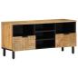 Preview: ARDEBO.de - TV-Schrank Braun 100x33x46 cm Massivholz Mango