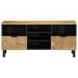 Preview: TV-Schrank Braun 100x33x46 cm Massivholz Mango