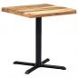 Preview: Bistrotisch-Gestell Schwarz 76x76x72 cm Gusseisen