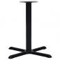 Preview: Bistrotisch-Gestell Schwarz 76x76x72 cm Gusseisen