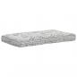 Preview: Palettensofa-Auflage Hellgrau Stoff Patchwork