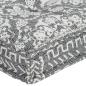 Preview: Palettensofa-Auflage Hellgrau Stoff Patchwork