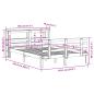 Preview: Bettgestell mit Kopfteil ohne Matratze Weiß 140x200 cm