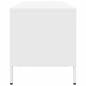 Preview: TV-Schrank Weiß 202x39x43,5 cm Kaltgewalzter Stahl
