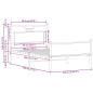 Preview: Bettgestell ohne Matratze Sonoma-Eiche 100x190 cm Holzwerkstoff