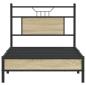 Preview: Bettgestell ohne Matratze Sonoma-Eiche 75x190 cm Holzwerkstoff