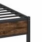 Preview: Bettgestell ohne Matratze Räuchereiche 90x200 cm Holzwerkstoff