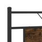 Preview: Metallbett ohne Matratze Räuchereiche 183x213 cm