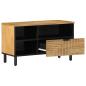 Preview: TV-Schrank Braun 80x33x46 cm Massivholz Mango