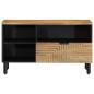 Preview: TV-Schrank Braun 80x33x46 cm Massivholz Mango