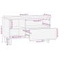 Preview: TV-Schrank Braun 80x33x46 cm Massivholz Mango