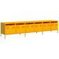 Preview: TV-Schrank Senfgelb 202x39x43,5 cm Kaltgewalzter Stahl