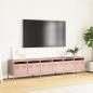 Preview: TV-Schrank Rosa 202x39x43,5 cm Kaltgewalzter Stahl