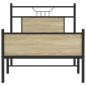 Preview: Bettgestell ohne Matratze Sonoma-Eiche 90x200 cm Holzwerkstoff