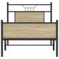 Preview: Bettgestell ohne Matratze Sonoma-Eiche 80x200 cm Holzwerkstoff