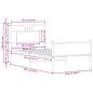 Preview: Bettgestell ohne Matratze Sonoma-Eiche 80x200 cm Holzwerkstoff