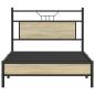 Preview: Bettgestell ohne Matratze Sonoma-Eiche 100x190 cm Holzwerkstoff