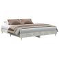Preview: Bettgestell ohne Matratze Betongrau 160x200 cm Holzwerkstoff