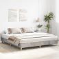 Preview: Bettgestell ohne Matratze Betongrau 160x200 cm Holzwerkstoff
