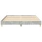 Preview: Bettgestell ohne Matratze Betongrau 160x200 cm Holzwerkstoff