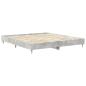 Preview: Bettgestell ohne Matratze Betongrau 160x200 cm Holzwerkstoff