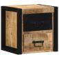 Preview: Nachttische 2 Stk. 40x35x40 cm Raues Mango-Massivholz