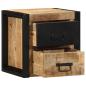 Preview: Nachttische 2 Stk. 40x35x40 cm Raues Mango-Massivholz