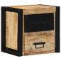 Preview: Nachttische 2 Stk. 40x35x40 cm Raues Mango-Massivholz