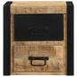 Preview: Nachttische 2 Stk. 40x35x40 cm Raues Mango-Massivholz