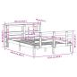 Preview: Bettgestell mit Kopfteil ohne Matratze 120x200 cm