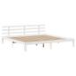 Preview: Bettgestell mit Kopfteil ohne Matratze Weiß 180x200 cm