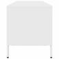 Preview: TV-Schrank Weiß 202x39x43,5 cm Kaltgewalzter Stahl