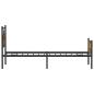 Preview: Bettgestell ohne Matratze Räuchereiche 75x190 cm Holzwerkstoff
