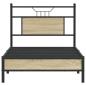 Preview: Bettgestell ohne Matratze Sonoma-Eiche 90x200 cm Holzwerkstoff