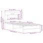 Preview: Bettgestell ohne Matratze Sonoma-Eiche 80x200 cm Holzwerkstoff