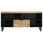 Preview: TV-Schrank Braun 100x33x46 cm Massivholz Mango