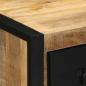 Preview: Nachttisch 40x35x40 cm Raues Mango-Massivholz