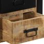 Preview: Nachttisch 40x35x40 cm Raues Mango-Massivholz