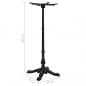 Preview: Bistrotisch-Gestell Schwarz 52x52x108 cm Gusseisen