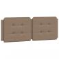 Preview: Bettgestell mit LED Cappuccino-Braun 120x200 cm Kunstleder