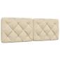 Preview: Bett mit Matratze Creme 140x190 cm Stoff